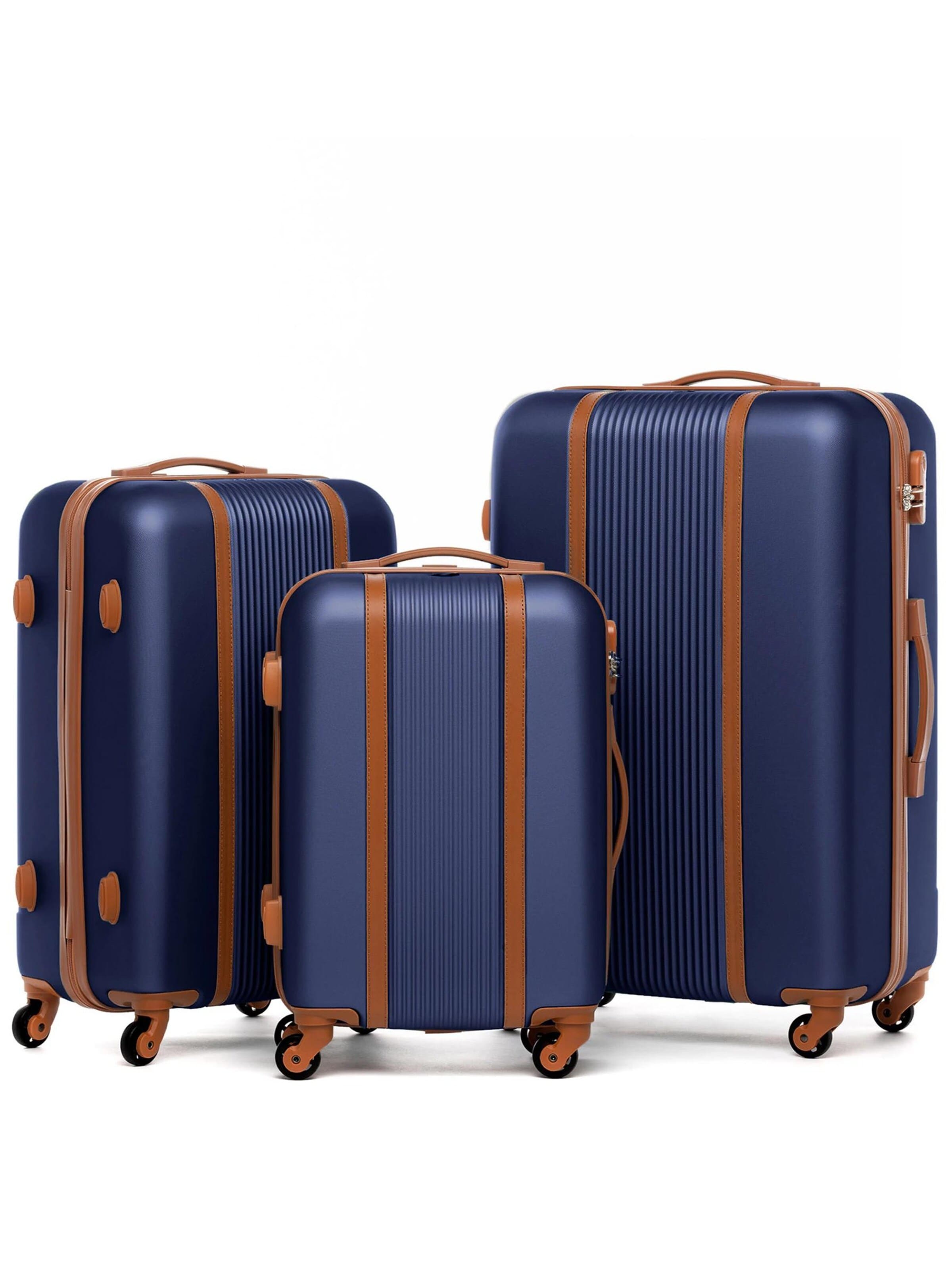 FERGÉ Suitcase Set '3 teilig Hartschale MILANO' in Blue: front