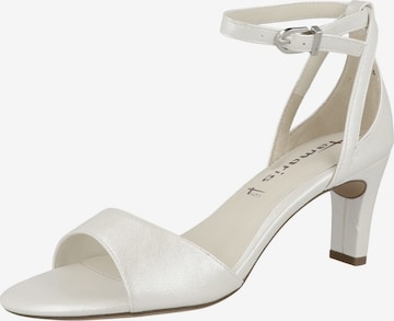 TAMARIS Strap Sandals in White: front