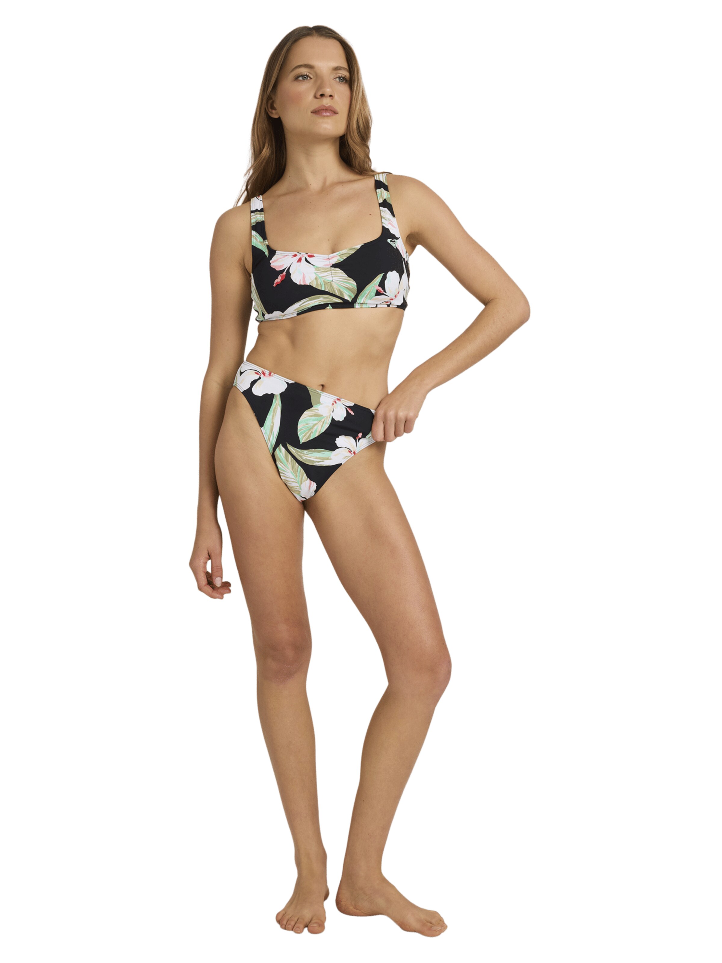 ROXY Bustier Bikinitop in Schwarz