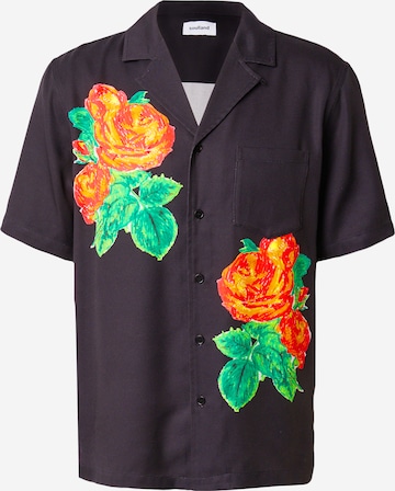 Fit confort Chemise 'Orson' Soulland en noir : devant
