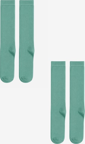 Albero Natur Socks 'Bio-Baumwoll-Kinderkniestrümpfe – 2er Pack' in Green: front