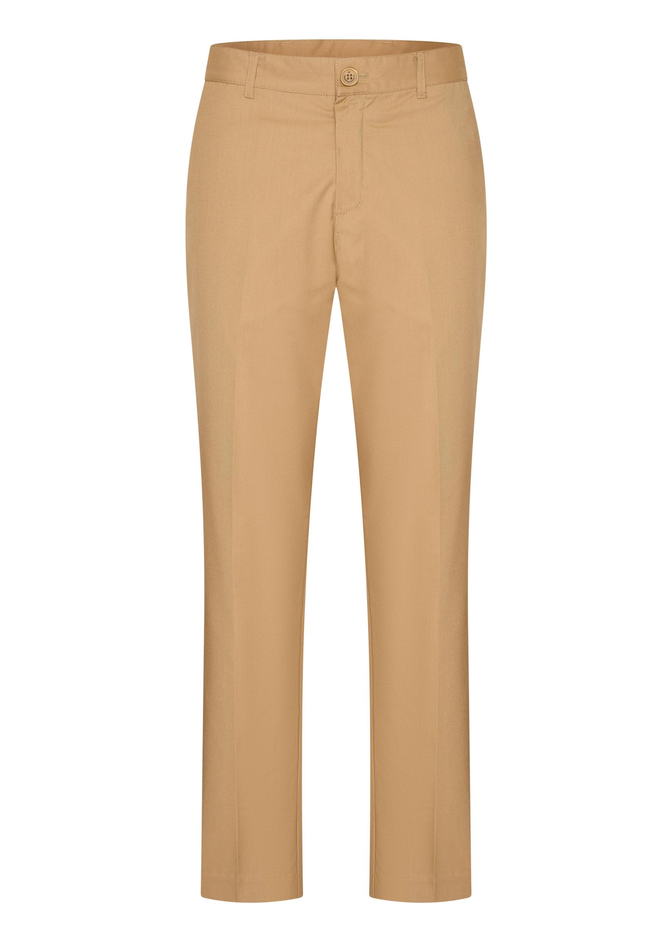 4funkyflavours Regular Pleat-front trousers 'Don't Stop The Dance' in Beige: front