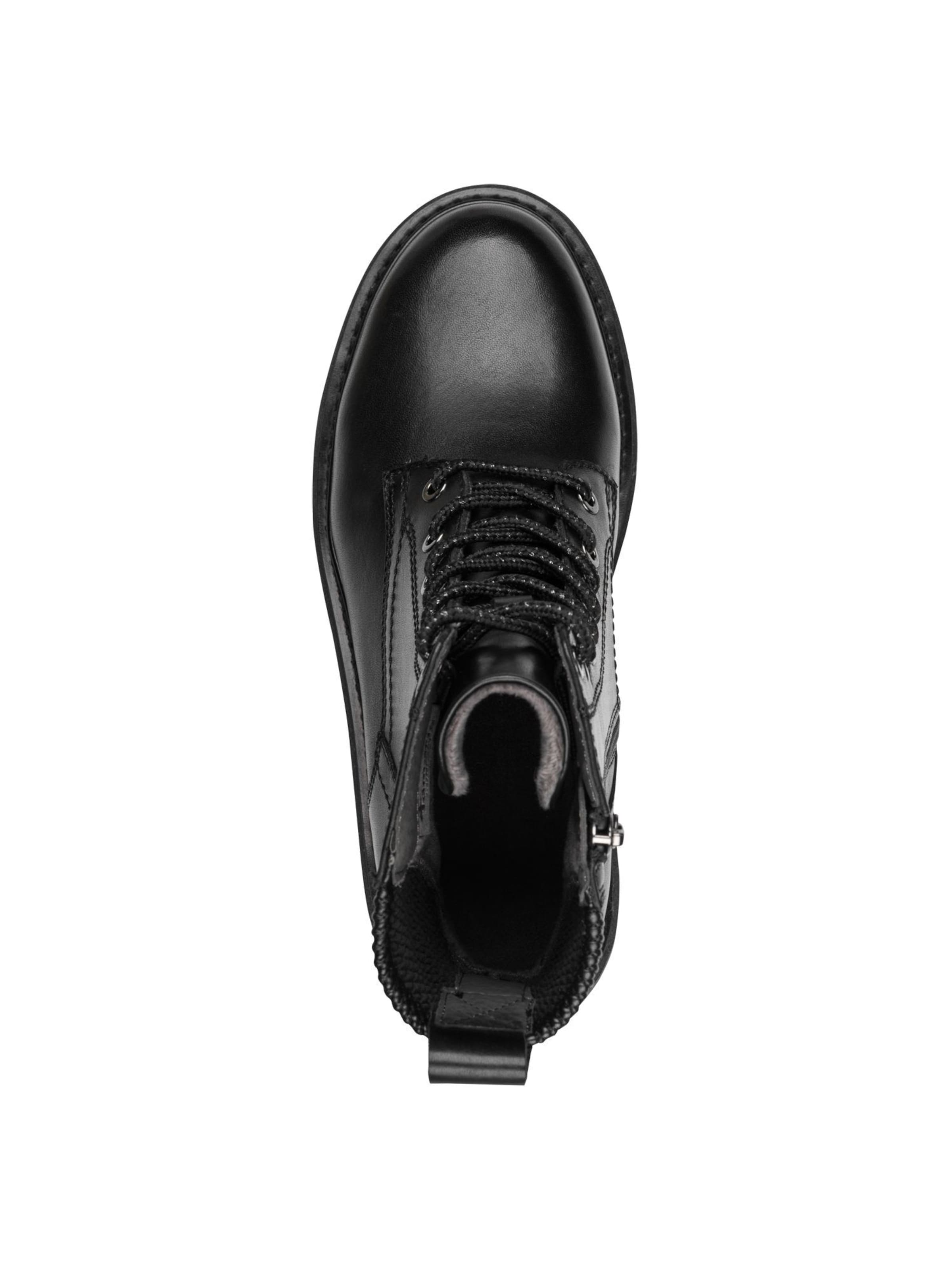 Tamaris Lace-up bootie in Black