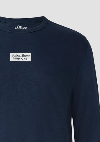 Sweat-shirt s.Oliver en bleu