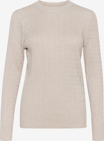 SAINT TROPEZ Pullover 'Zitti' in Beige: Vorderseite