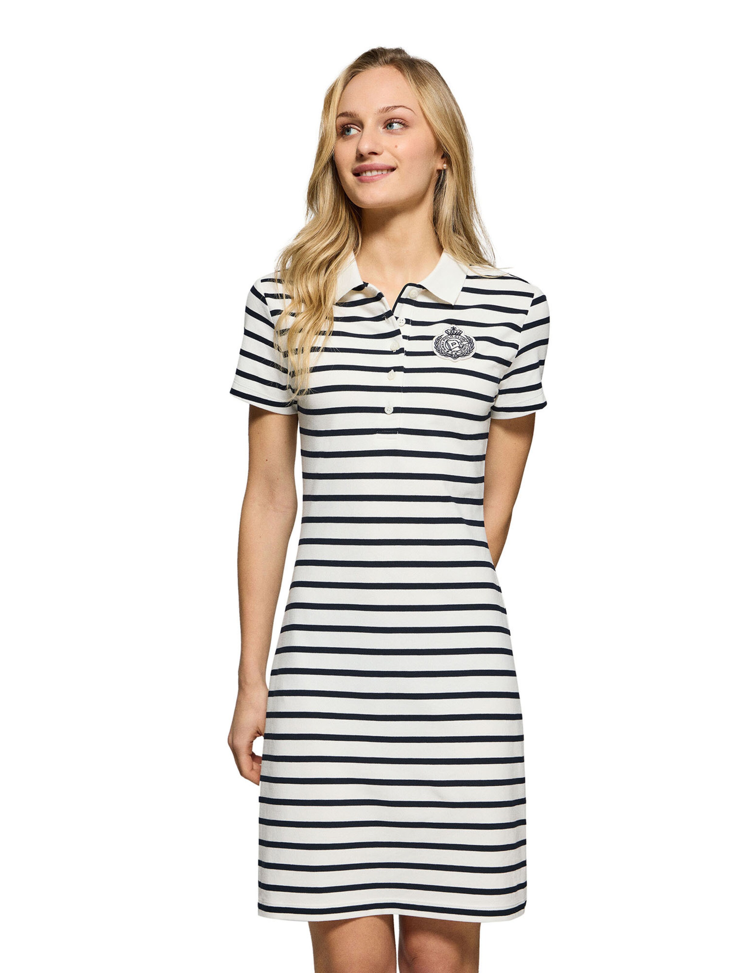 Polo Club Kleid in Beige: Vorderseite