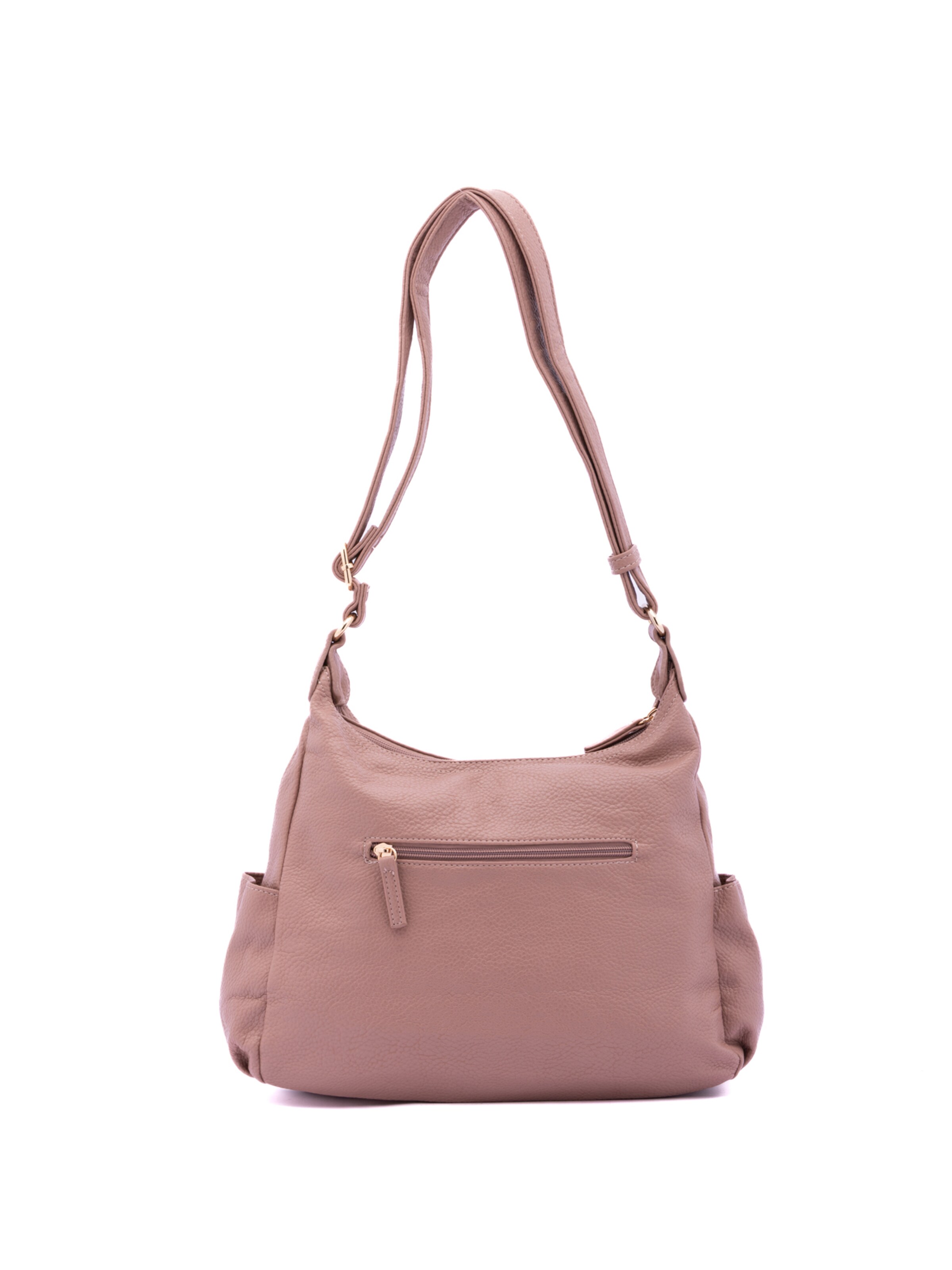 Borsa a spalla 'Borsa a Spalla Donna Ecopelle - Zip e Tasche Multiple' di B. Cavalli in rosa