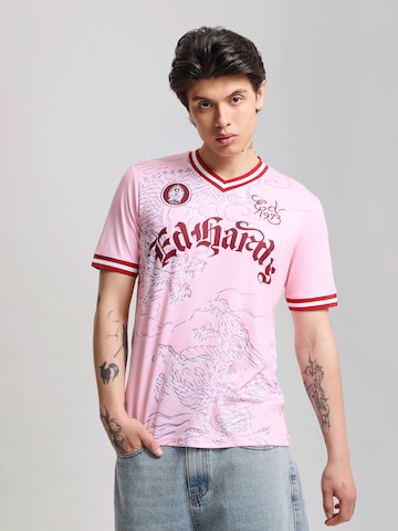 Ed Hardy Paita 'Soaring Dragon Football' värissä vaaleanpunainen: etupuoli