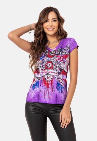 CIPO & BAXX Shirt in Purple: front
