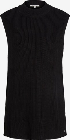 TOM TAILOR DENIM Sweater in Black: front