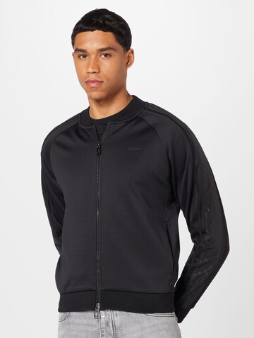 JOOP! Zip-Up Hoodie 'Samir' in Black: front