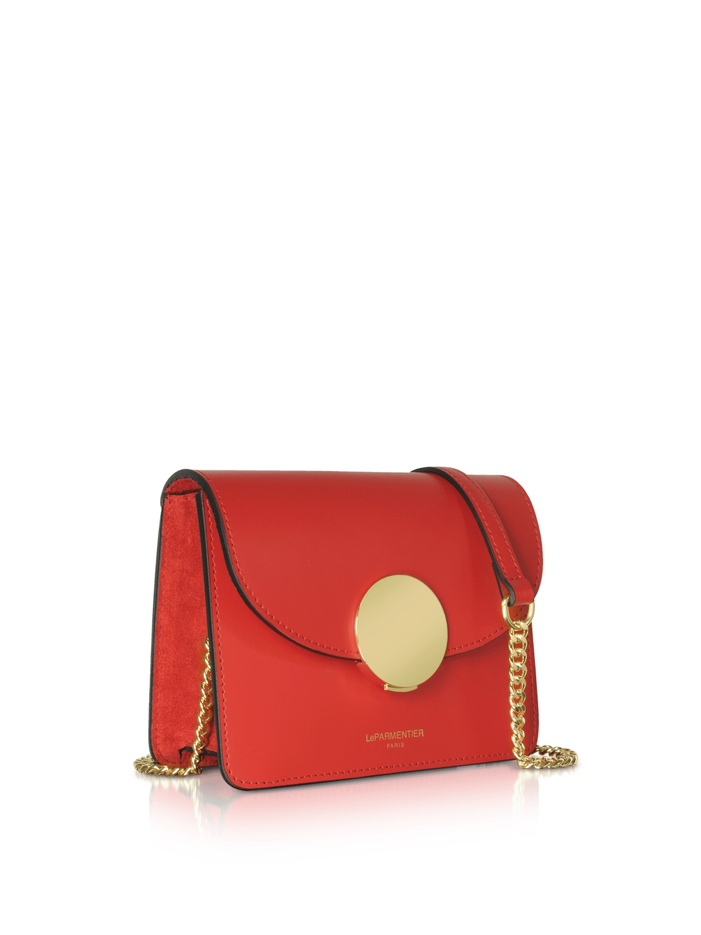 LeParmentier Schoudertas 'New Ondina Mini' in Rood: voorkant