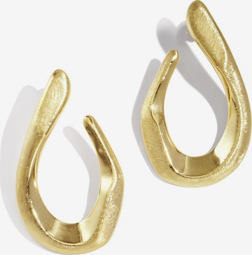 Boucles d'oreilles 'MARCIA' Cala Rose en or : devant