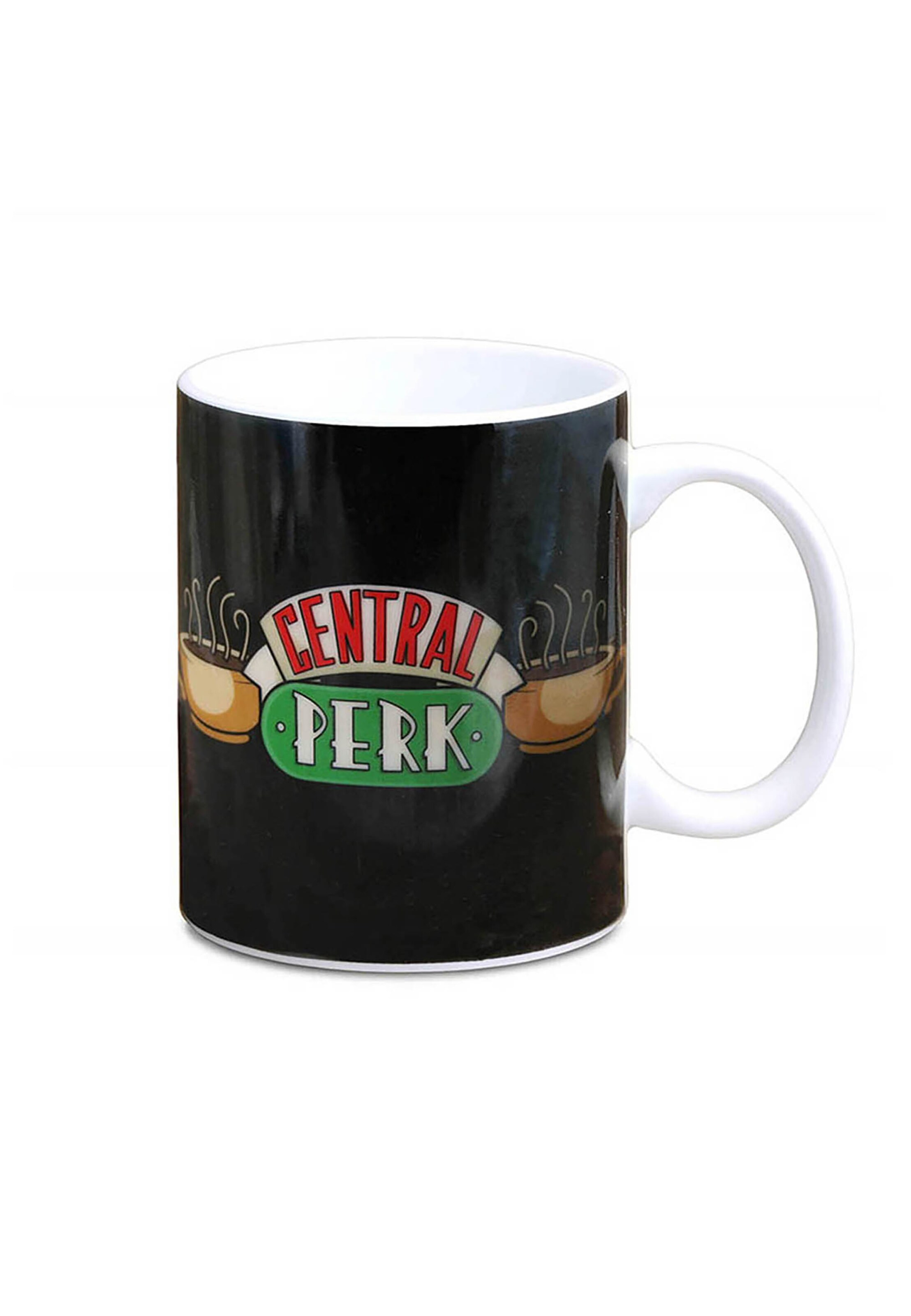 LOGOSHIRT Tasse 'Friends - Central Perk' in Schwarz: Vorderseite