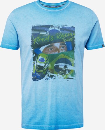 A Fish named Fred T-Shirt in Blau: predná strana