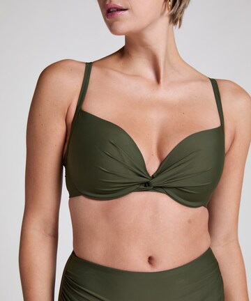 T-shirt Top per bikini 'Luna' di Hunkemöller in verde