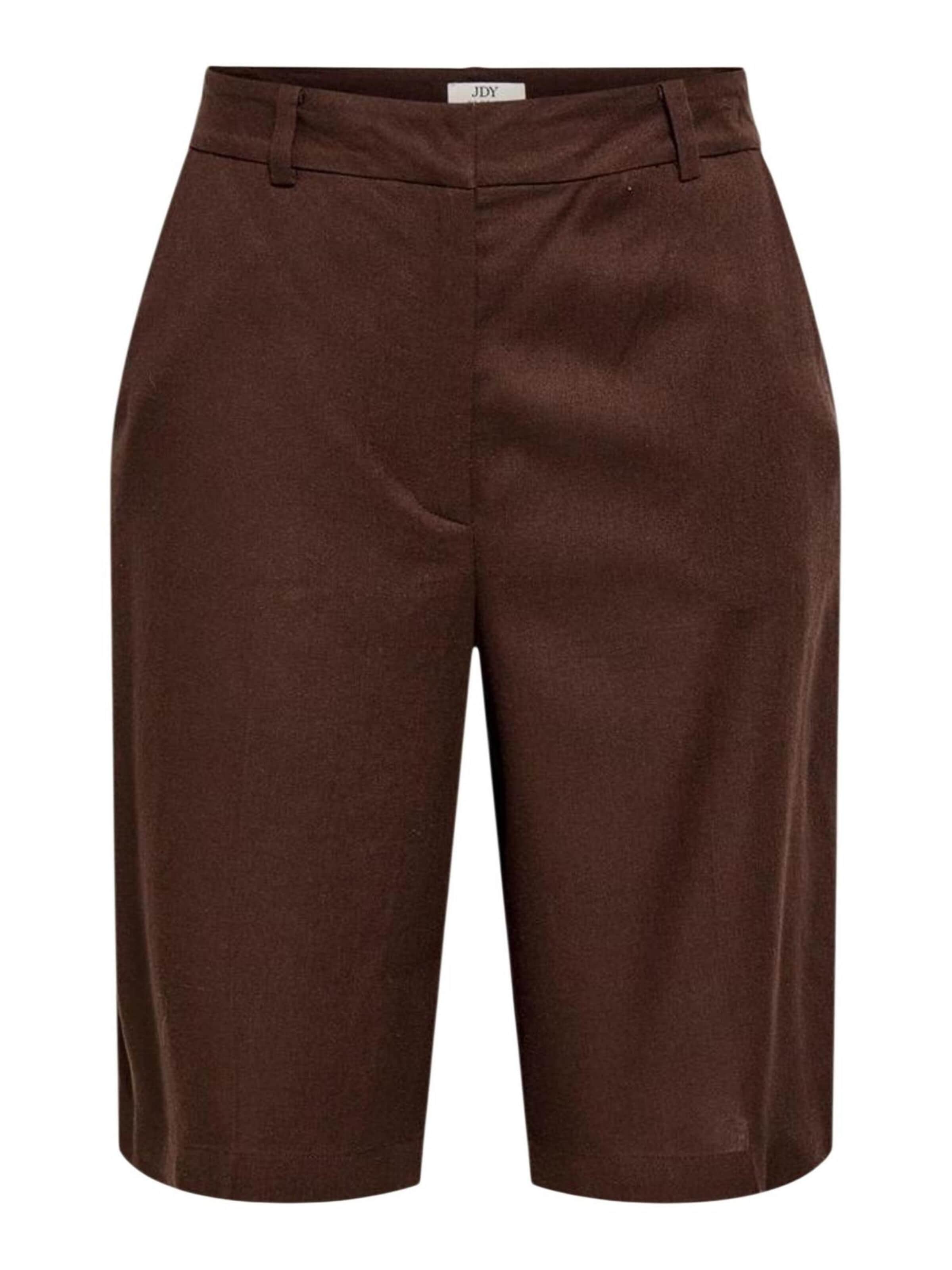 regular Pantaloni 'Jdynaomi Linen Mw Bermuda Shorts Tlr 15373939' di Jaqueline de Yong in marrone: frontale