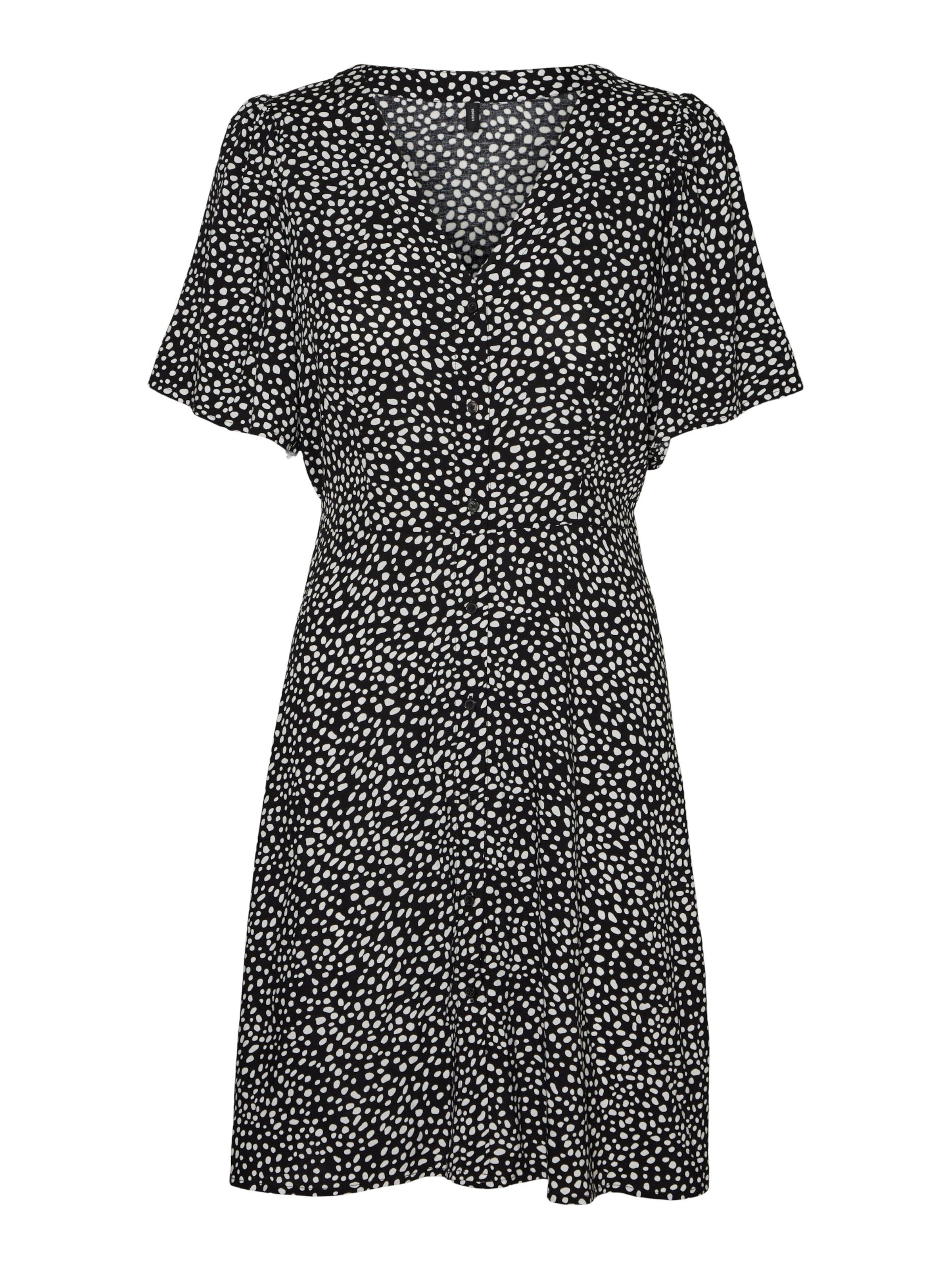 Robe-chemise 'VMAlba' VERO MODA en noir : devant