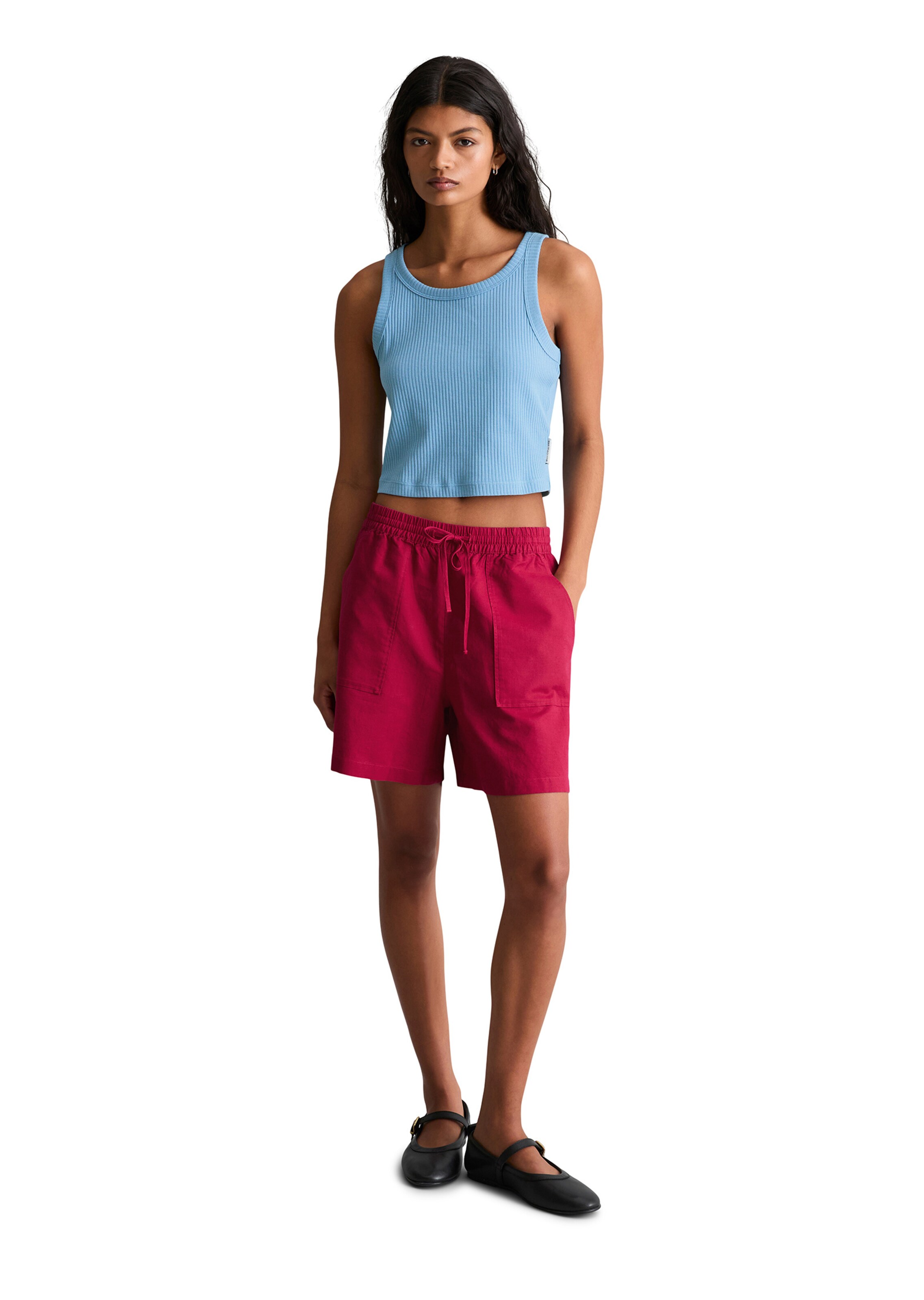 Marc O'Polo DENIM Regular Shorts in Rot
