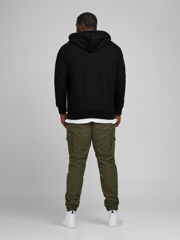 Jack & Jones Plus Sweatjacka i svart