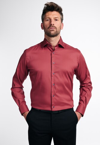 ETERNA Regular fit Business shirt in Red: front