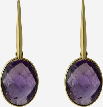 Boucles d'oreilles Gemshine en violet : devant