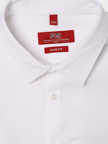 Finshley & Harding London Slim fit Business Shirt in White