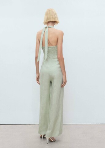 MANGO Wide leg Overalls 'Jumy' in Green