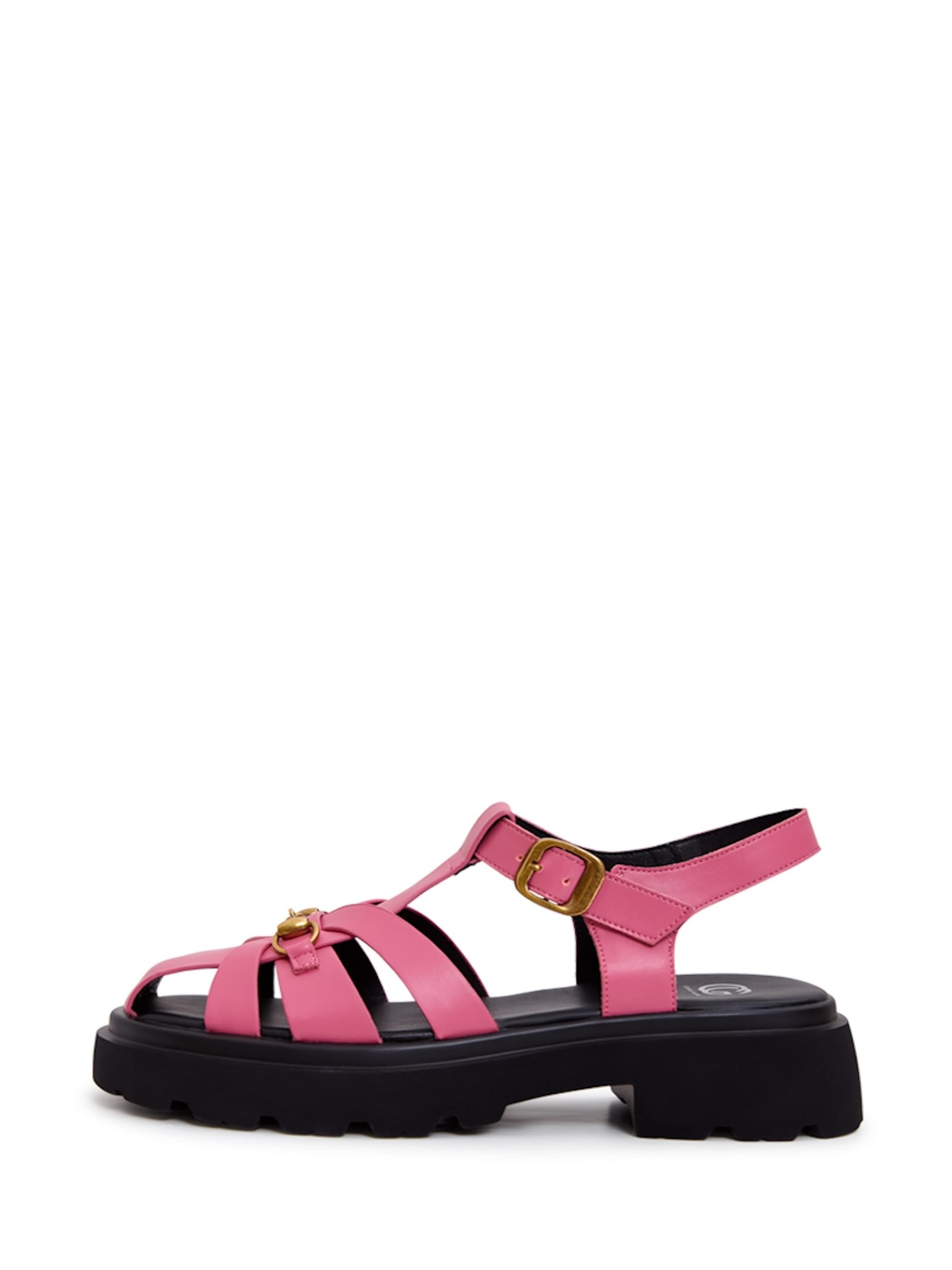 CESARE GASPARI Sandale in Pink: Vorderseite