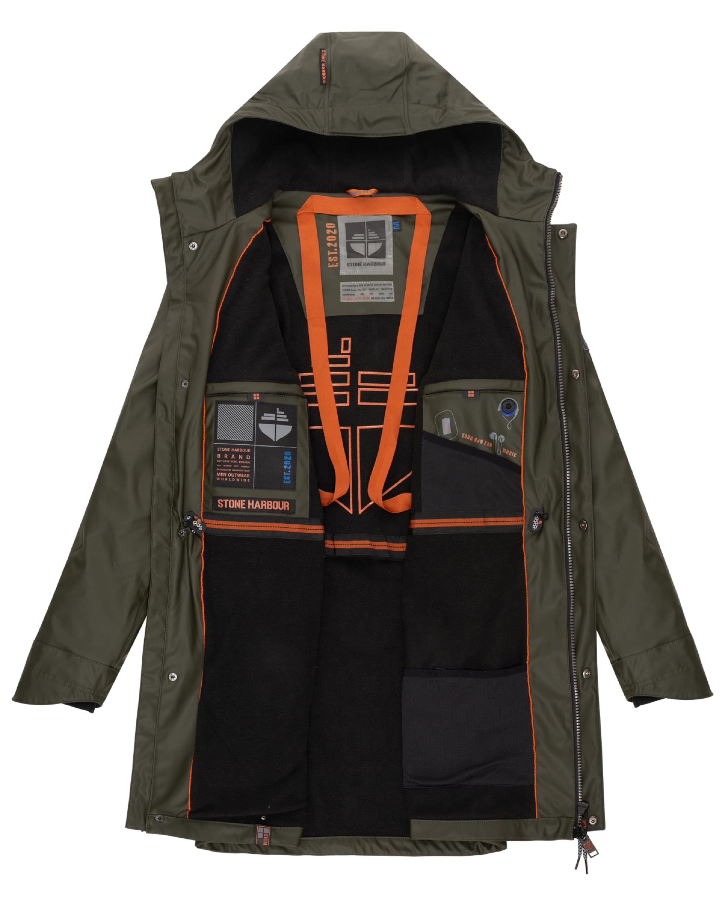 žalia STONE HARBOUR Demisezoninis paltas 'Verdaan'