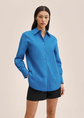 MANGO Bluse 'Limpia' i blå: forside