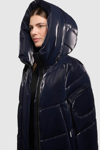 khujo Wintermantel 'Jange2 Shiny' in Blau