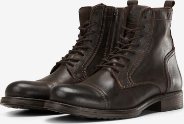 JACK & JONES Lace-Up Boots 'Russel' in Brown