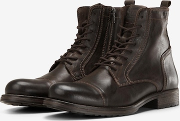 JACK & JONES Lace-Up Boots 'Russel' in Brown