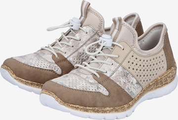 Rieker Sportlicher Schnürschuh in Beige