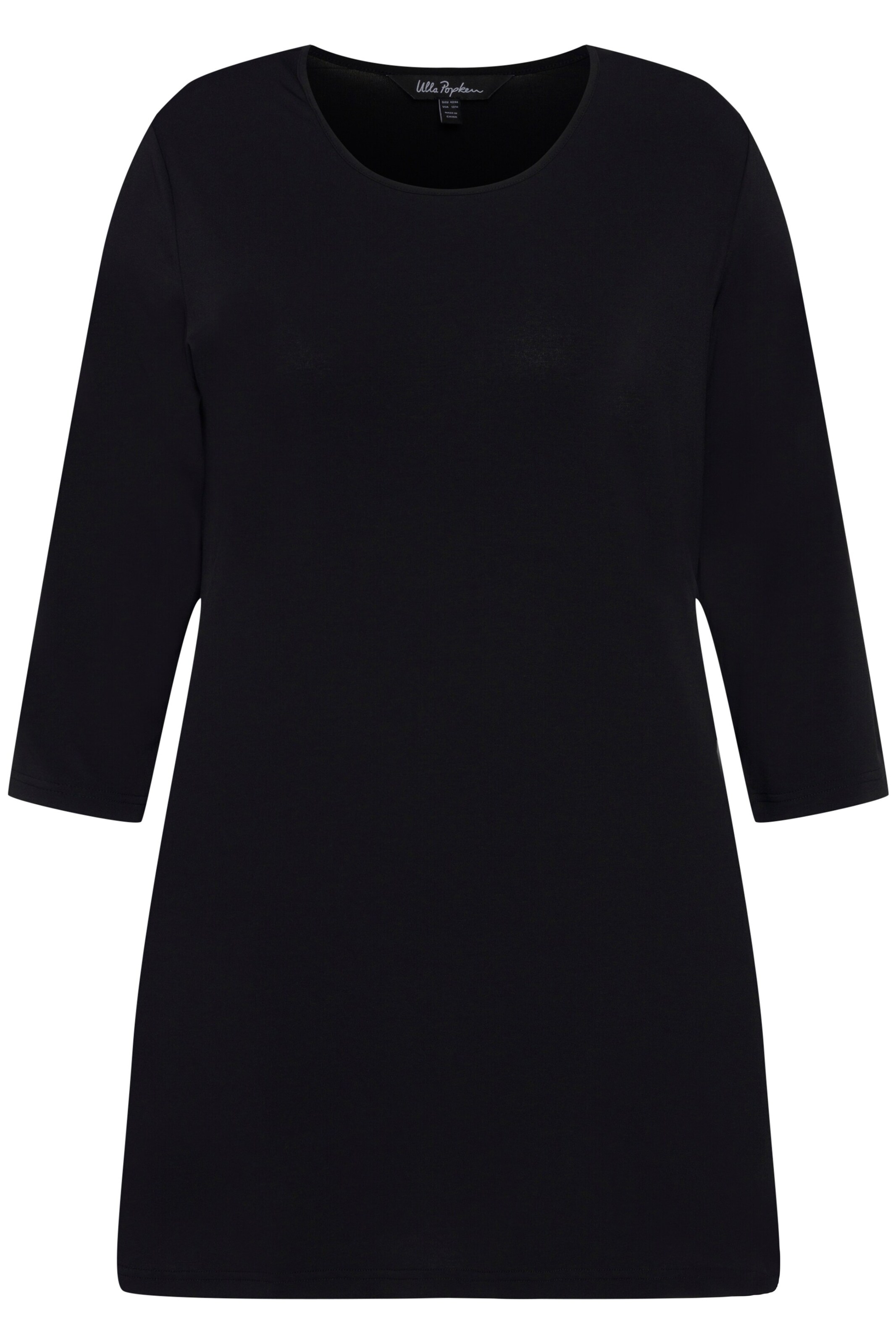 Ulla Popken Shirt in Zwart: voorkant