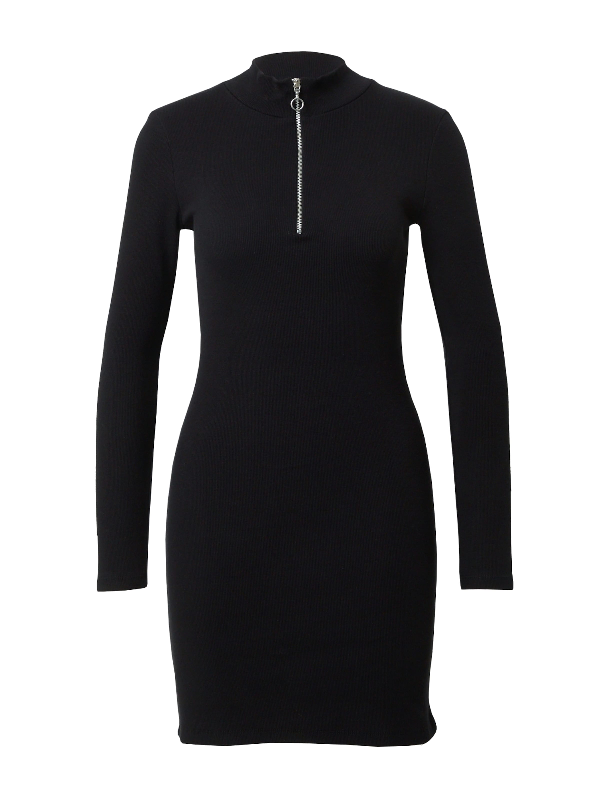 ABOUT YOU Pletené šaty 'Edda' - Čierna: predná strana