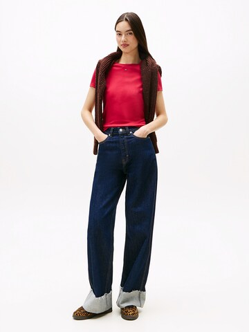 Tommy Jeans T-Shirt 'Essential' in Rot