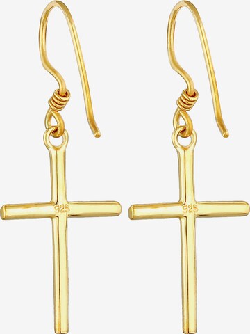 ELLI Ohrringe 'Kreuz' in Gold