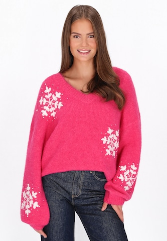 MYMO Sweater in Pink: front