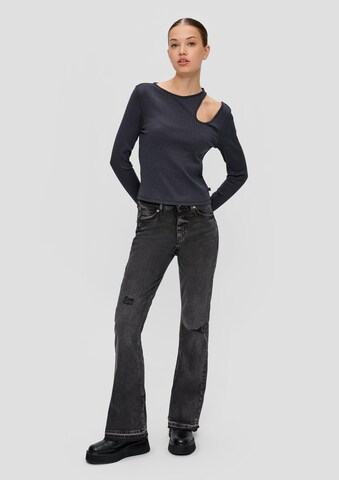 QS Flared Jeans 'Reena' in Grau