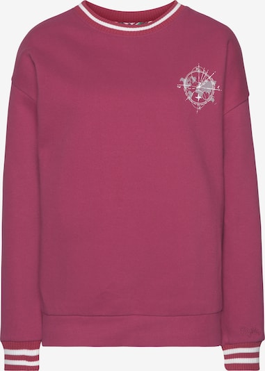 BUFFALO Sweatshirt in hellgrau / rosé / dunkelpink / weiß, Produktansicht