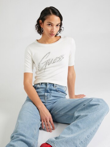 GUESS - Pullover 'Grace' em bege: frente