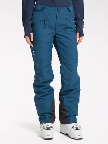 Haglöfs Regular Outdoor Pants 'Lumi Form' in Blue: front