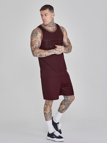 Regular Pantalon SikSilk en rouge