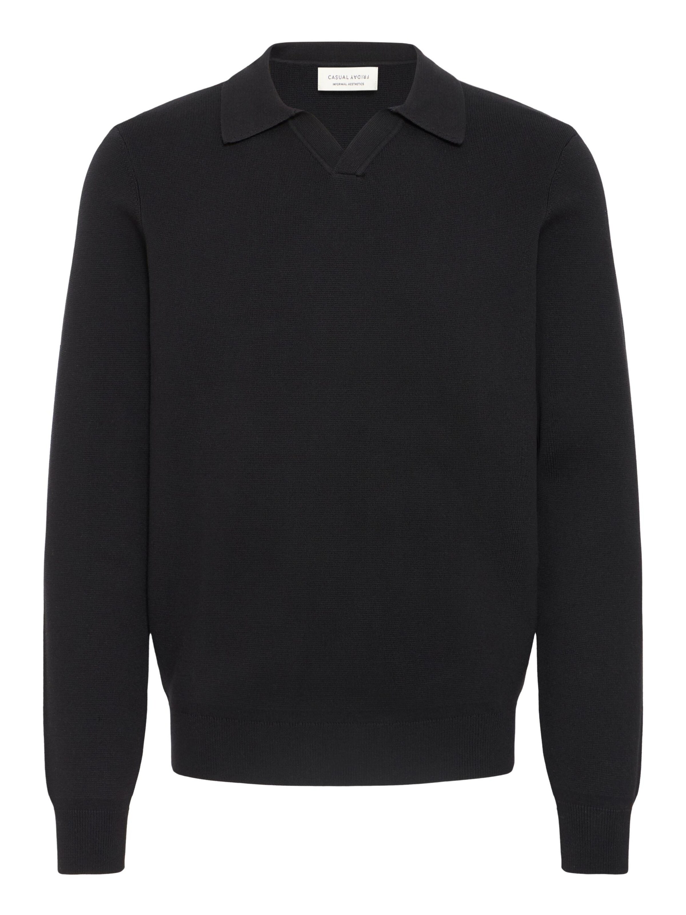 Casual Friday Trui ' CFDAHL ' in Zwart: voorkant