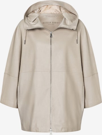 Werner Christ Between-Seasons Coat 'Ronja' in Grey: front