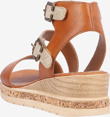 REMONTE Strap Sandals in Brown