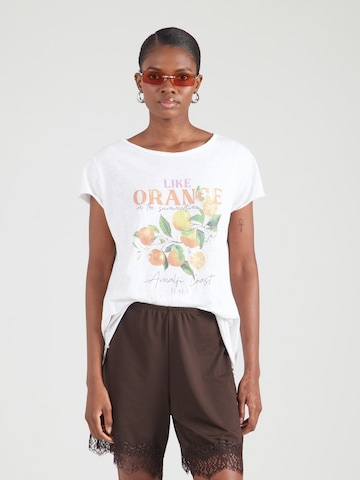 Hailys T-shirt 'Sv44enja' i vit: framsida