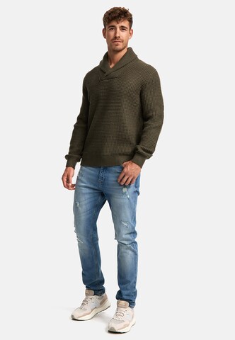 INDICODE JEANS Trui 'Brockly' in Groen